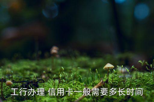 工行辦理 信用卡一般需要多長(zhǎng)時(shí)間