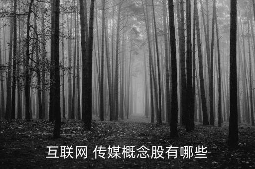 互聯(lián)網(wǎng) 傳媒概念股有哪些