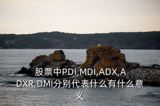  股票中PDI,MDI,ADX,ADXR,DMI分別代表什么有什么意義