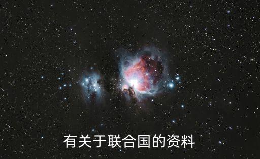 有關(guān)于聯(lián)合國的資料