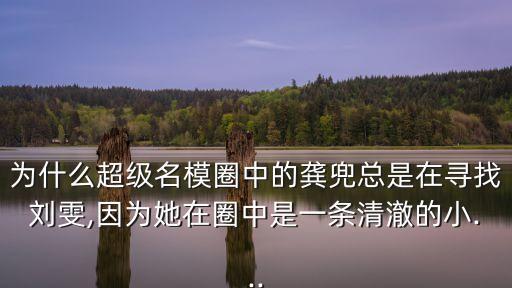 為什么超級(jí)名模圈中的龔兜總是在尋找劉雯,因?yàn)樗谌χ惺且粭l清澈的小...