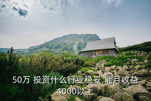 50萬 投資什么行業(yè)穩(wěn)妥,能月收益4000以上