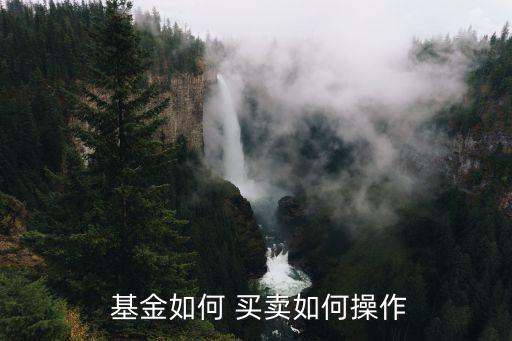 基金怎么買(mǎi)賣(mài)啊,ETF基金怎么買(mǎi)賣(mài)