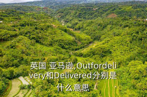 英國(guó) 亞馬遜,Outfordelivery和Delivered分別是什么意思