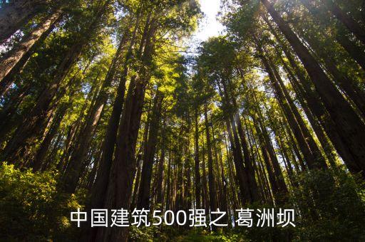 中國建筑500強(qiáng)之 葛洲壩