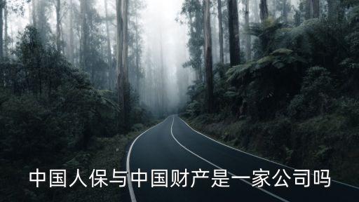 中國人保與中國財(cái)產(chǎn)是一家公司嗎