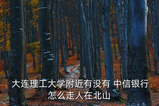  大連理工大學(xué)附近有沒有 中信銀行怎么走人在北山