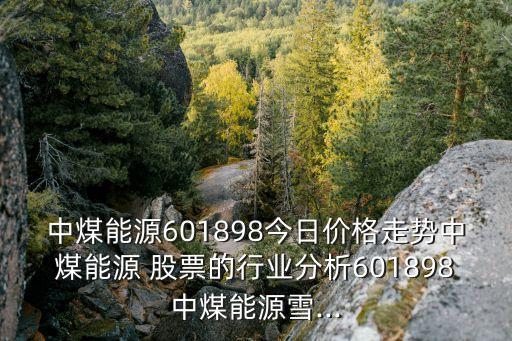 中煤能源601898今日價格走勢中煤能源 股票的行業(yè)分析601898中煤能源雪...