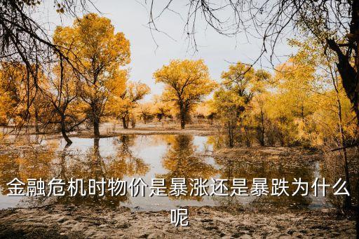 金融危機(jī)時物價是暴漲還是暴跌為什么呢