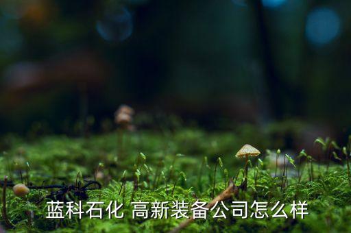  藍科石化 高新裝備公司怎么樣