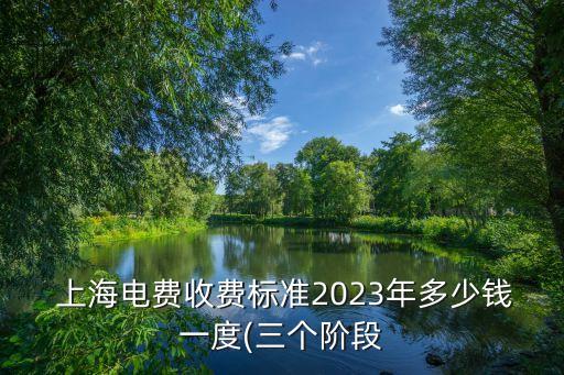  上海電費收費標準2023年多少錢一度(三個階段