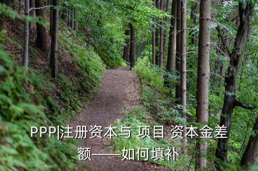 PPP|注冊資本與 項目 資本金差額——如何填補(bǔ)