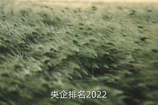 央企排名2022