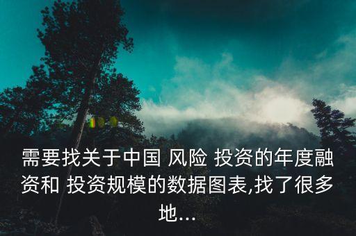 需要找關(guān)于中國 風(fēng)險(xiǎn) 投資的年度融資和 投資規(guī)模的數(shù)據(jù)圖表,找了很多地...