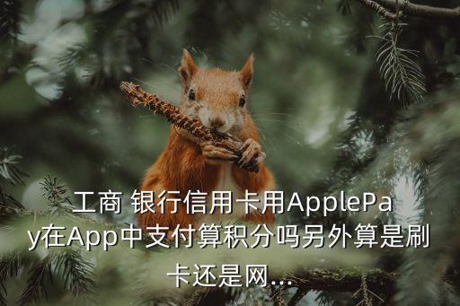  工商 銀行信用卡用ApplePay在App中支付算積分嗎另外算是刷卡還是網(wǎng)...