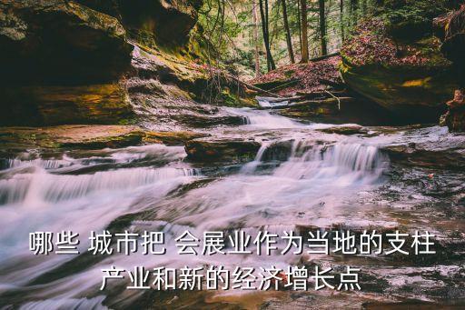 哪些 城市把 會(huì)展業(yè)作為當(dāng)?shù)氐闹еa(chǎn)業(yè)和新的經(jīng)濟(jì)增長(zhǎng)點(diǎn)