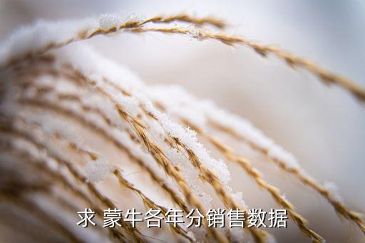 求 蒙牛各年分銷售數(shù)據(jù)