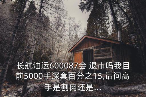 長航油運(yùn)600087會 退市嗎我目前5000手深套百分之15,請問高手是割肉還是...