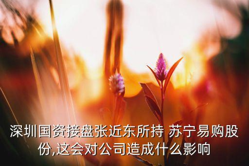 深圳國資接盤張近東所持 蘇寧易購股份,這會(huì)對(duì)公司造成什么影響