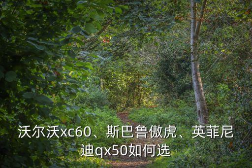 沃爾沃xc60、斯巴魯傲虎、英菲尼迪qx50如何選