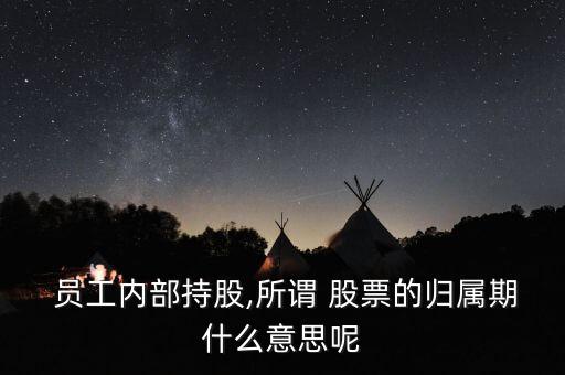  員工內(nèi)部持股,所謂 股票的歸屬期什么意思呢