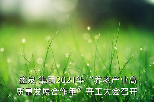  盛泉 集團(tuán)2021年“養(yǎng)老產(chǎn)業(yè)高質(zhì)量發(fā)展合作年”開工大會(huì)召開