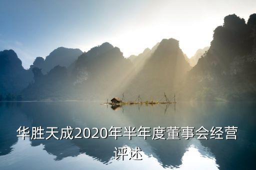 華勝天成2020年半年度董事會(huì)經(jīng)營(yíng)評(píng)述