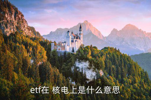 etf在 核電上是什么意思