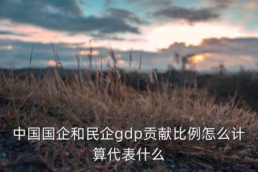 中國國企和民企gdp貢獻(xiàn)比例怎么計算代表什么