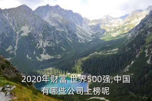 2020年財(cái)富 世界500強(qiáng),中國有哪些公司上榜呢