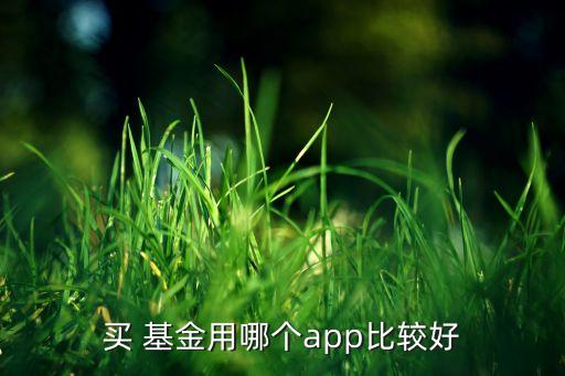 買 基金用哪個(gè)app比較好