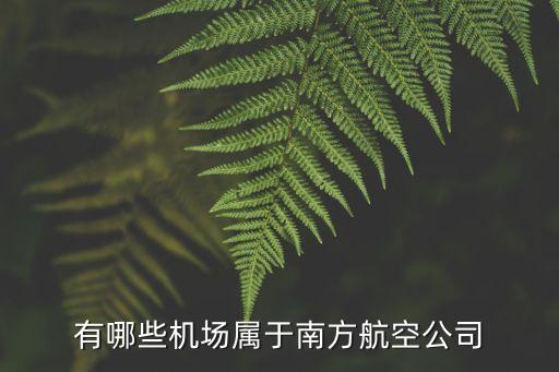 有哪些機(jī)場(chǎng)屬于南方航空公司