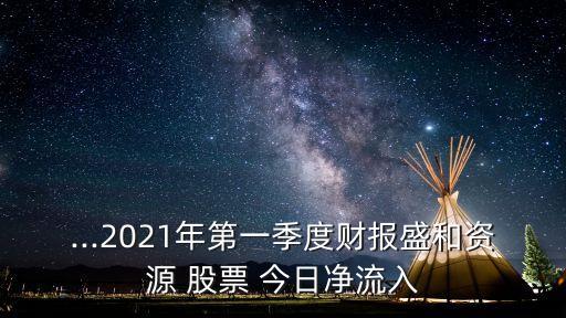 ...2021年第一季度財報盛和資源 股票 今日凈流入