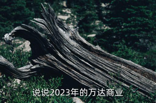 說說2023年的萬達商業(yè)