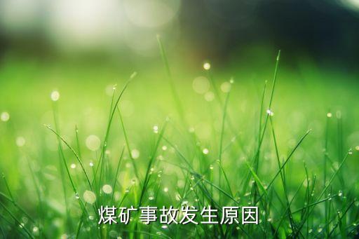 煤礦事故發(fā)生原因