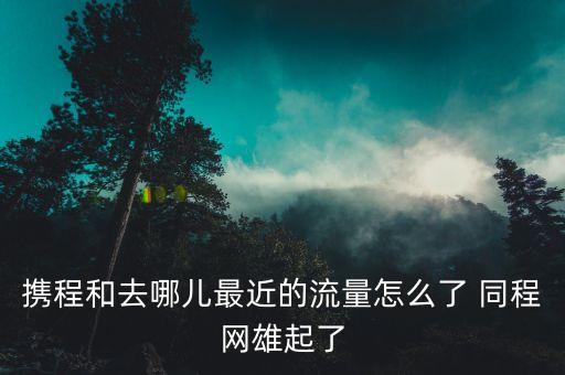 攜程和去哪兒最近的流量怎么了 同程網雄起了