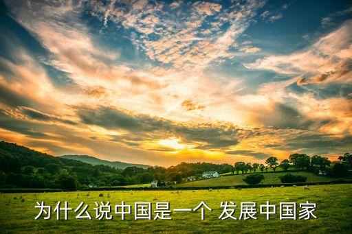 為什么說中國是一個(gè) 發(fā)展中國家