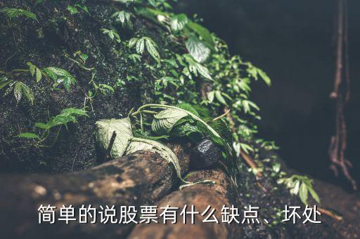 簡(jiǎn)單的說(shuō)股票有什么缺點(diǎn)、壞處