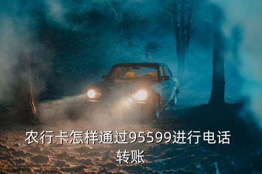 農(nóng)行卡怎樣通過(guò)95599進(jìn)行電話 轉(zhuǎn)賬