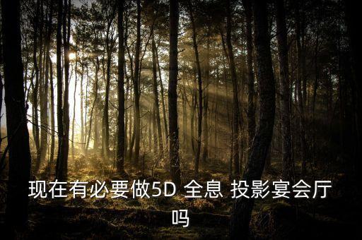 現(xiàn)在有必要做5D 全息 投影宴會(huì)廳嗎