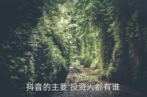 抖音的主要 投資人都有誰(shuí)