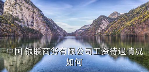 中國(guó) 銀聯(lián)商務(wù)有限公司工資待遇情況如何