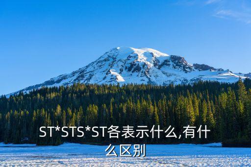 ST*STS*ST各表示什么,有什么區(qū)別