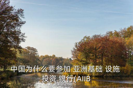 中國為什么要參加 亞洲基礎(chǔ) 設(shè)施 投資 銀行(AIIB