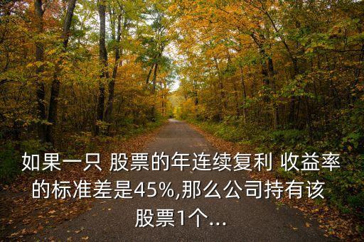 如果一只 股票的年連續(xù)復(fù)利 收益率的標準差是45%,那么公司持有該 股票1個...