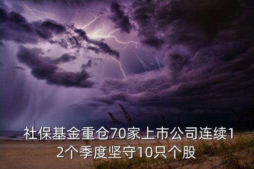  社保基金重倉70家上市公司連續(xù)12個季度堅守10只個股