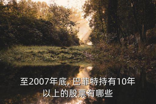 至2007年底, 巴菲特持有10年以上的股票有哪些