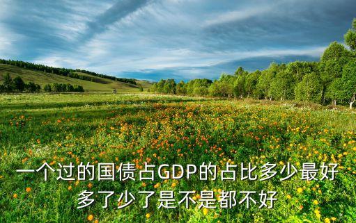 一個(gè)過(guò)的國(guó)債占GDP的占比多少最好多了少了是不是都不好