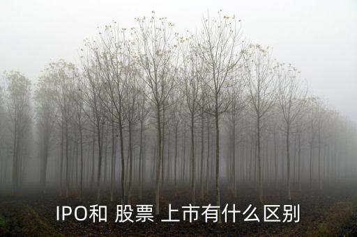 IPO和 股票 上市有什么區(qū)別