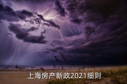  上海房產(chǎn)新政2021細(xì)則